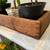 2 - Solid wood planter boxes. One short (with a hole) and one long.  M 9 thumbnail