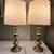 Vintage a Pair of Heavy Brass Table Lamp 1 thumbnail