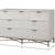 Capra 56'' - White Elegant Drawer Dresser 5 thumbnail
