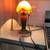 Glass Orange and Green Mushroom Lamp from 1995. 4 thumbnail