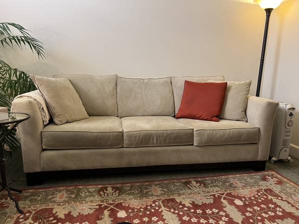 Free couch 8 feet long, good shape 1