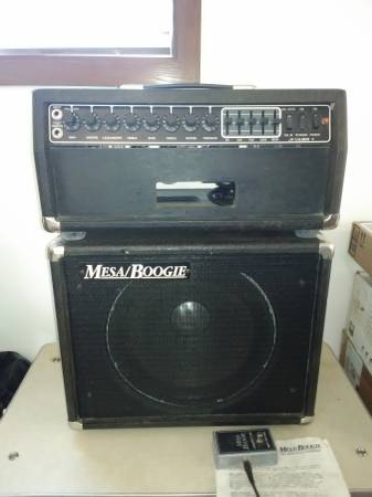 Mesa/Boogie .50 Caliber Amp + RARE Factory Piggyback Altec Speaker Cab 1