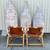 1960's Danish Espri Pair Bamboo & Leather Safari Chairs 3 thumbnail