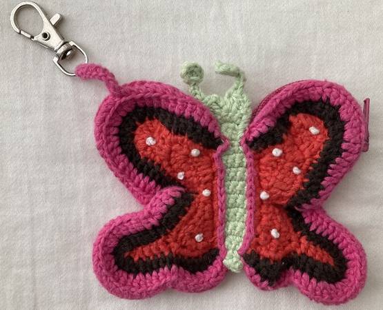 Hanna Andersson Butterfly Keychain Change Purse 1