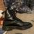 Doc Martin AirWair Black Men’s Combat Boots - 8 eyelets - mens size 12 2 thumbnail