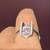 18K White Gold Ring (Size 7) with Natural Diamonds and Pink Sapphire 8 thumbnail