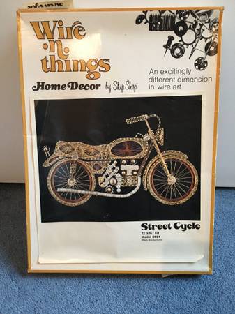 Motorcycle wire art 1