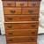 Maple Colonial Chippendale Tallboy Dresser Chest of Drawers 1 thumbnail