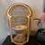 Vintage Wicker Rattan Peacock Chair Boho Plant Holder Stand 1 thumbnail