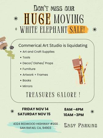 Huge moving and White Elephant Sale! 1