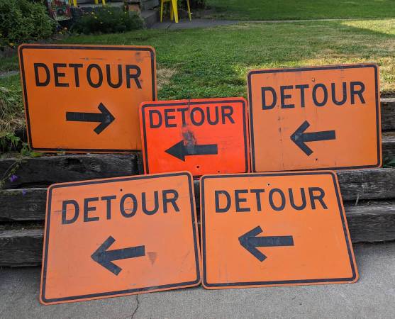 Used Detour Sign 1