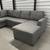 Gray Sleeper Sectional Couch 5 thumbnail