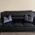 Black leather couch and loveseat 2 thumbnail