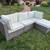 Outdoor wicker sectional couch 2 thumbnail