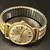 Vintage Timex Electric Gold-Tone Mens Champaign Dial Watch with UNIQUE FLEX BAND 2 thumbnail