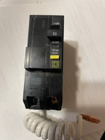 Square D Breaker 2 Pole 50Amp 1
