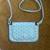 Goyard Blue Turquoise Goyardine Canvas and Chevroches 1 thumbnail