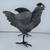 Plate steel yard art Rooster silhouette - metal iron 3 thumbnail