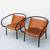 Leather and Steel Lounge Chairs by Afteroom in Cognac 9 thumbnail