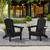 New SERWALL 2PC Folding Adirondack Chair Set with Dual Cup Holders & Phone Holde 1 thumbnail