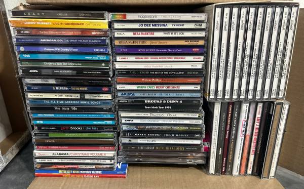 Large Easy Listening/Country/Christmas CD Lot of 70+ - $20 (Albany)