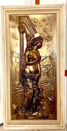 Beautiful large composite foam acrylic sculpture decorative 3D wall art H48/43xL 1