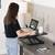 Cynsale! Single Top Height Adjustable Standing Desk Riser, Compact Sit 1 thumbnail