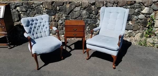 STUNNING Early Vintage SHOW HOME 2 Drawer End Table 1