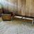 Mcm Glass Top Coffee Table Display Walnut Chrome Metal 1960’s 10 thumbnail