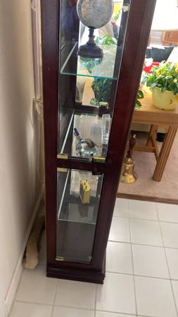 Cherry curio cabinet 1