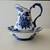 Beautiful Blue and White Porcelain Pitcher and Wash Basin Made In Chin 1 thumbnail