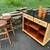 BAMBOO Tiki bar on wheels /man cave garage bar PUB / Hawaii decor 3 thumbnail