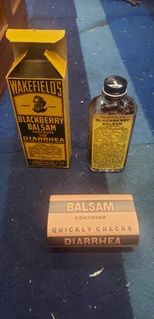 Antique Wakefield's Blackberry Balsam Compound 1930s 40s Original Box 1