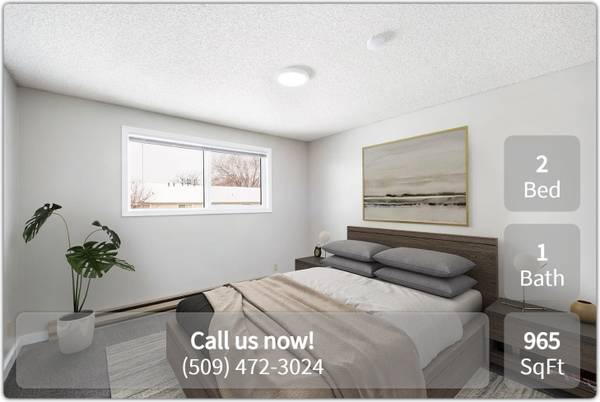 $1,450 / 2br - 965ft2 - ¡Sube a la cima! Apartamento de 2 habitaciones y 1 baño en un edificio alto en Brix Apartments (Walla Walla)63829732325505122