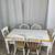 Tile Top Dining Table With 6 Mix-Matched Chairs 7 thumbnail
