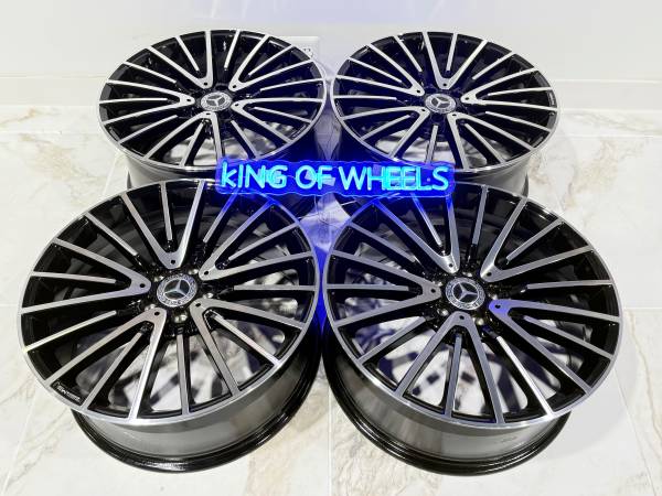 20" Rims Fit Mercedes Benz S Class  5x112 Wheels 20x8.5/9.5 36/43 offs 1