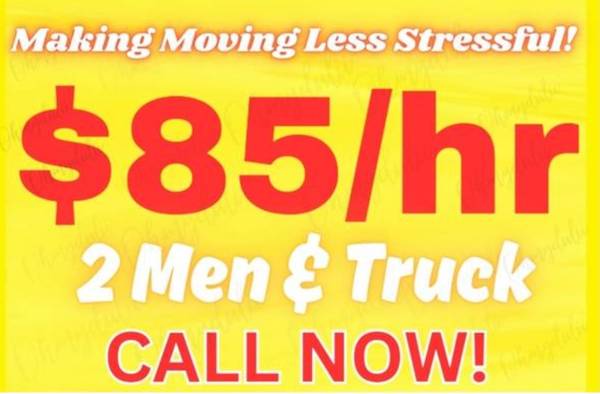🔴 BIG DEAL MOVER'S $85/hr 🔴 Local Movers | Long Distance Movers  🔴 1