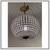 Vintage Omega Lighting & Design Crystal Orb Semi Flush Chandelier 4 thumbnail