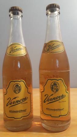 Vernors Ginger Ale Bottles"Flavored Aged 4 Years in Wood" 1950's/1960' 1