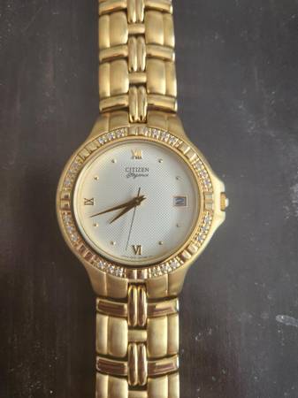 Citizen Elegance Gold Dial SS Men's Watch 1