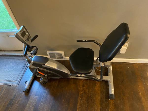Exerpeutic Recumbent Stationary Bike Pulse Readout Fitness Cardio 1