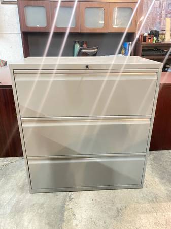 knoll 3 drawer lateral file cabinet 1