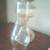 Vintage oil Lamp Clear Glass 20 height Nice 1 thumbnail