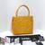 Gorgeous Vintage CHANEL Medallion Tote handbag in Enamel Yellow Gold H 21 thumbnail