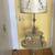 Antique 2 tier wooden side table with floor lamp and floral shade 12 thumbnail
