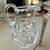 Vintage crystal 5” pitcher American Brilliant Pattern with cut rim 11 thumbnail