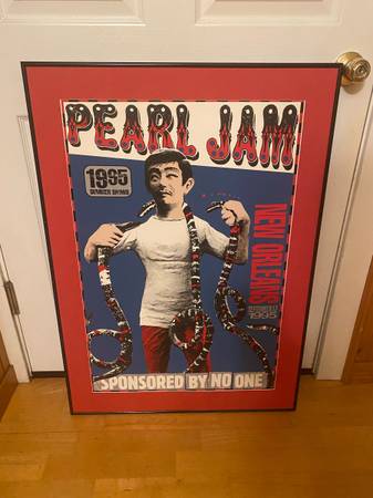 Pearl Jam Sponsored by No One Concert Poster 1
