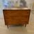 Vintage mid century modern walnut three drawer dresser 1 thumbnail