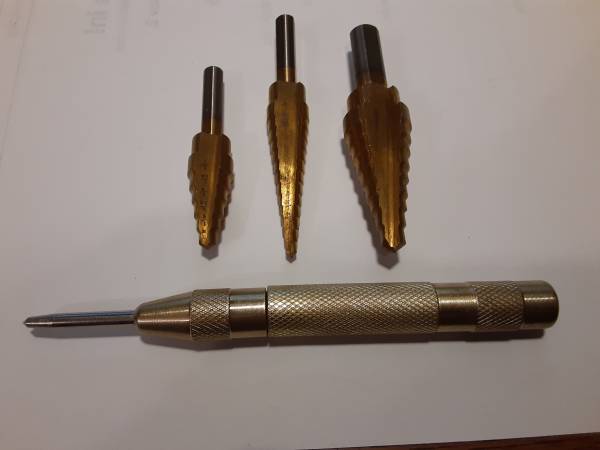 TAPERED STEP DRILL BITS - 26 SIZES - 3 PIECE SET - NEW ! 1