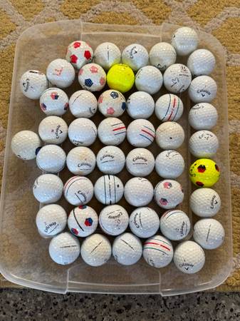 CALLAWAY GOLF BALLS 48 4 Dozen CHROME SOFT & TOUR Mix Used but Good 1